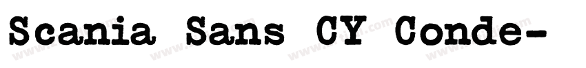Scania Sans CY Conde字体转换 Scania Sans CY Conde字体转换